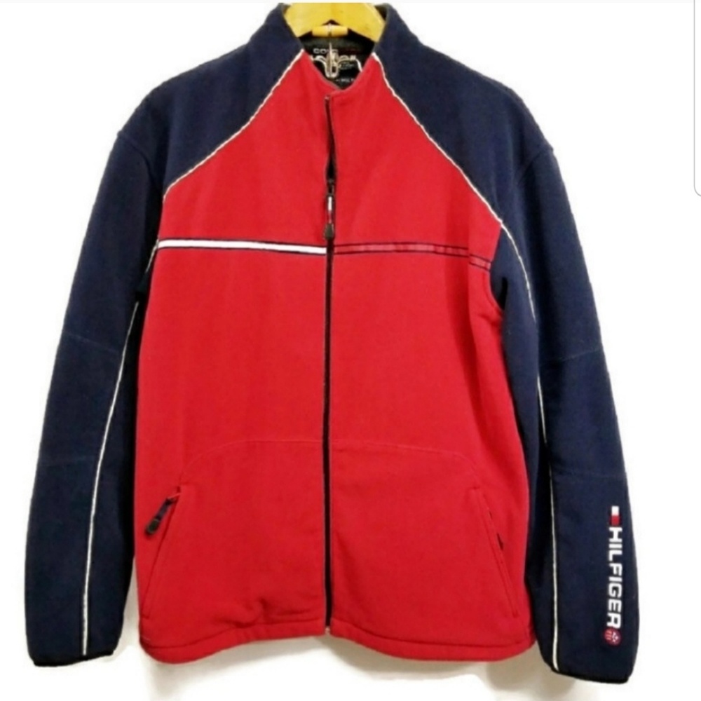 Vintage Tommy Hilfiger Cold Stop Full Zip Fleece L - Picture 1 of 7
